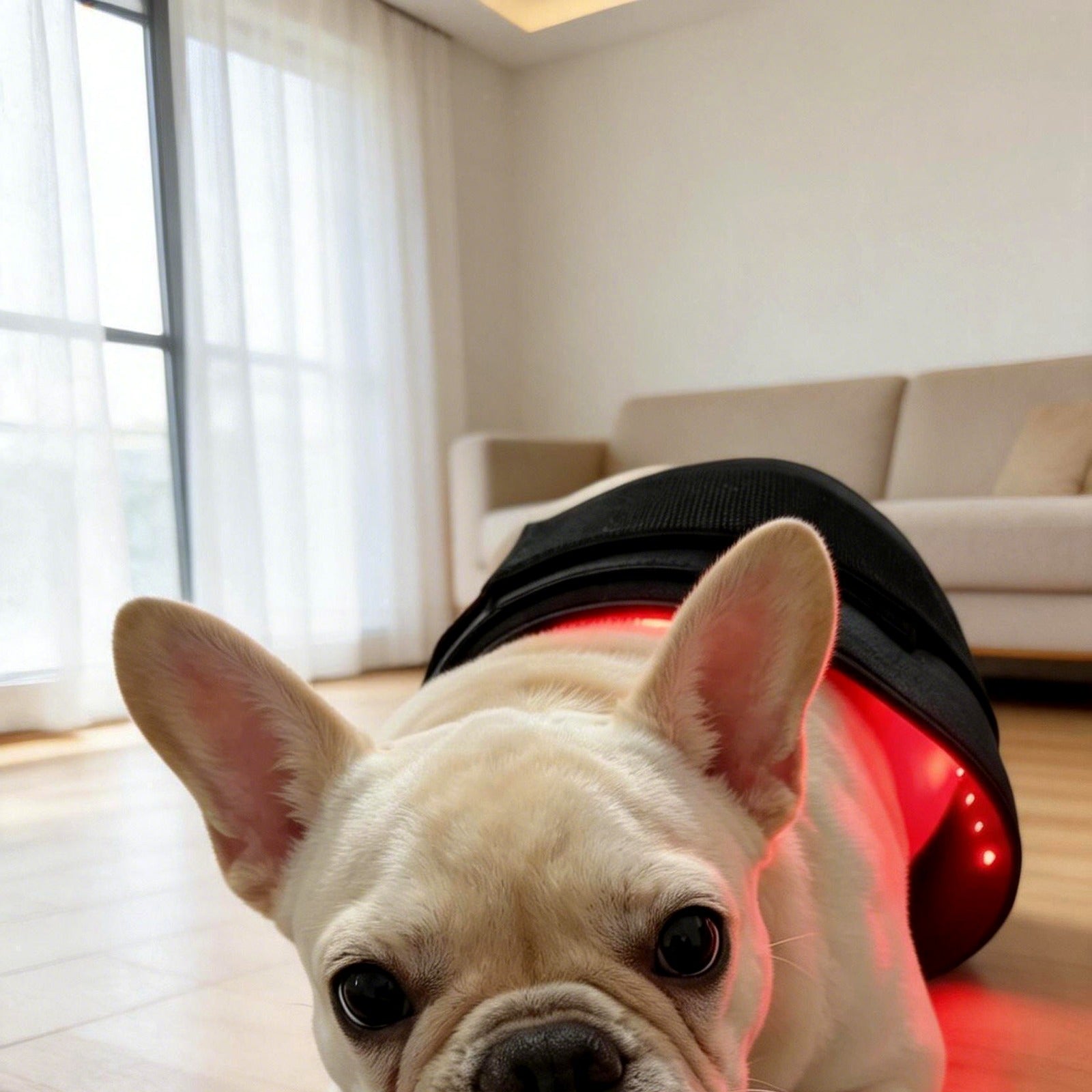 Pet using the Zentoo pad at home